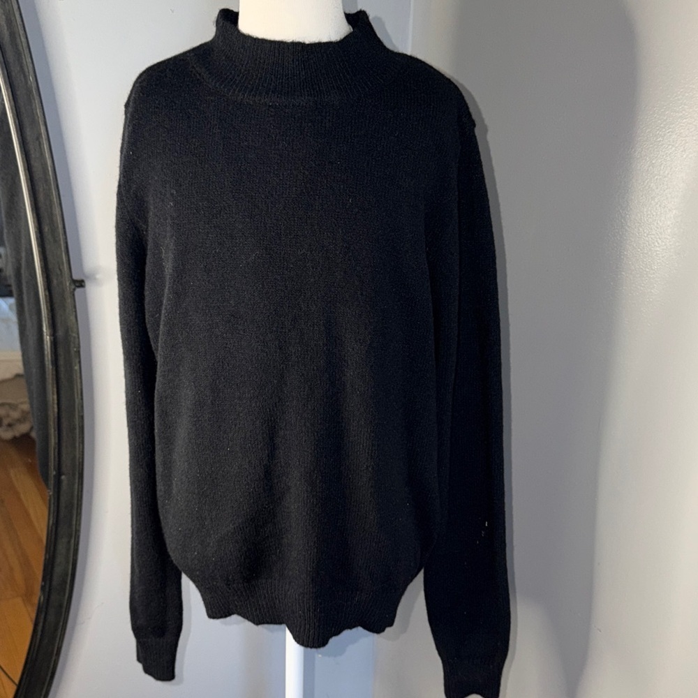 Dreamers by debut Black Mockneck Pullover Sweater